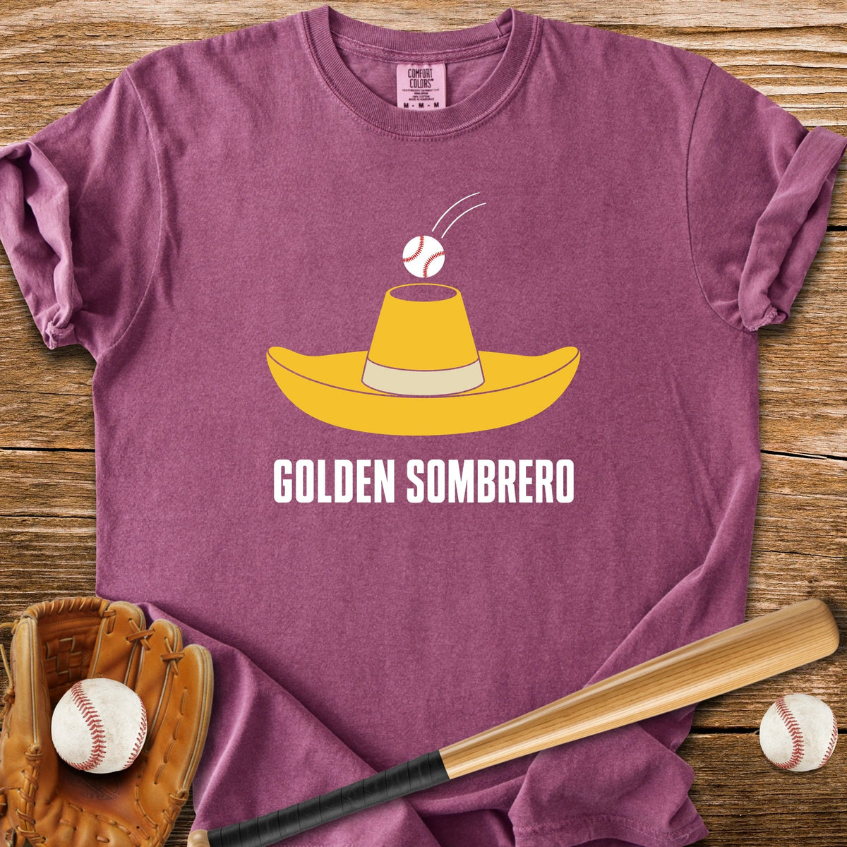 Golden Sombrero Slang - HomeRun PrintsComfort Colors