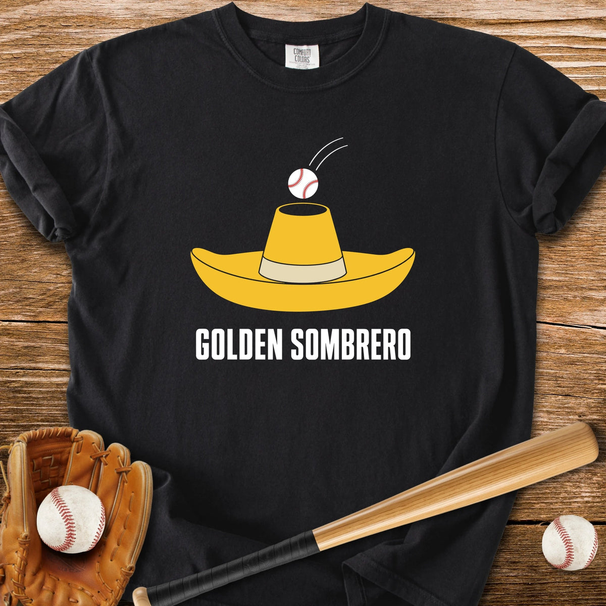 Golden Sombrero Slang - HomeRun PrintsComfort Colors