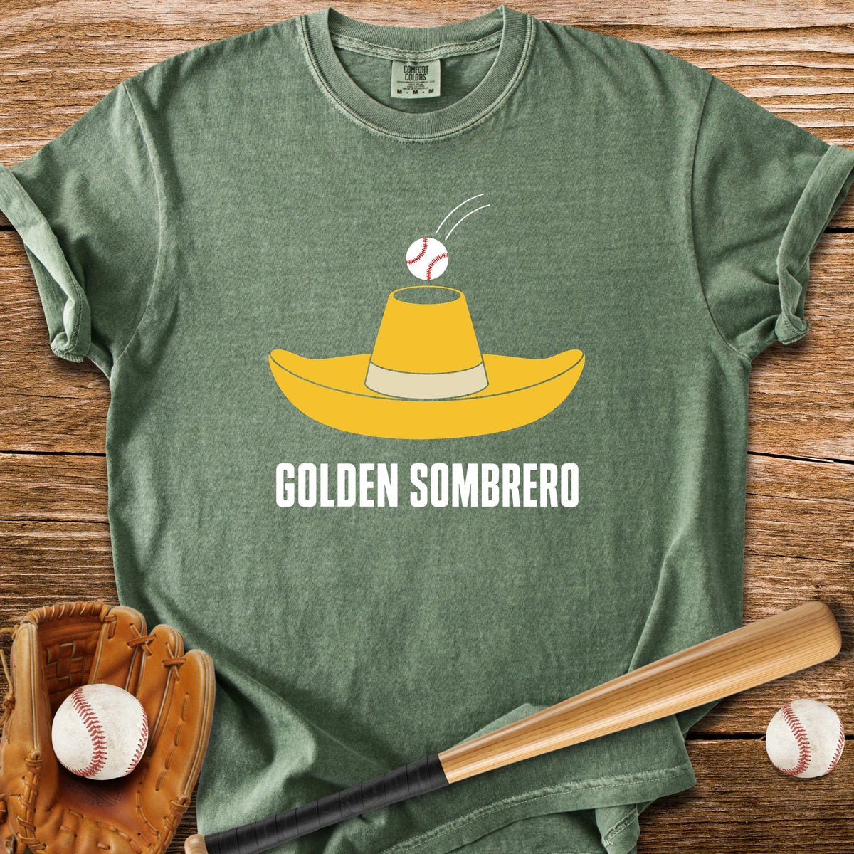Golden Sombrero Slang - HomeRun PrintsComfort Colors