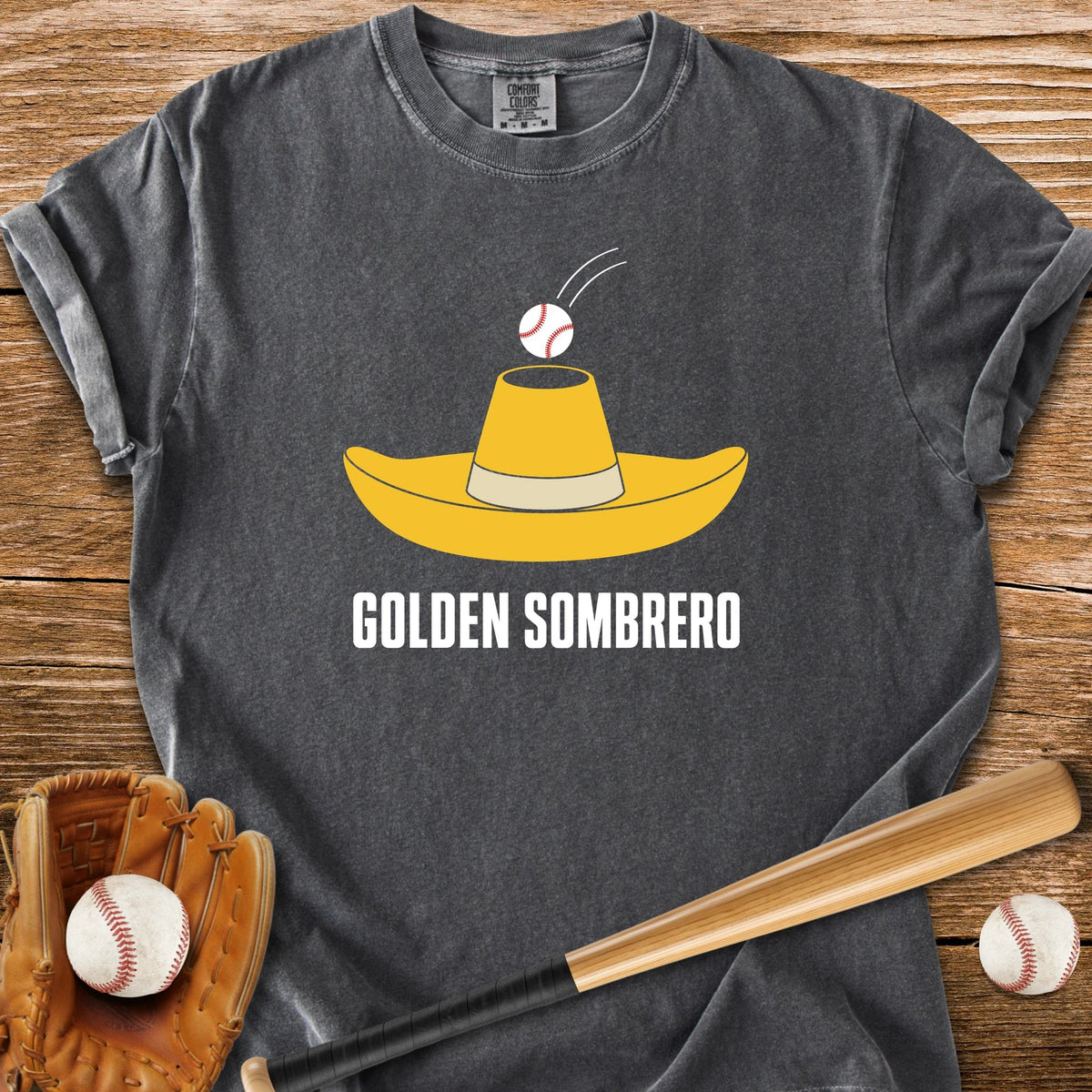 Golden Sombrero Slang - HomeRun PrintsComfort Colors