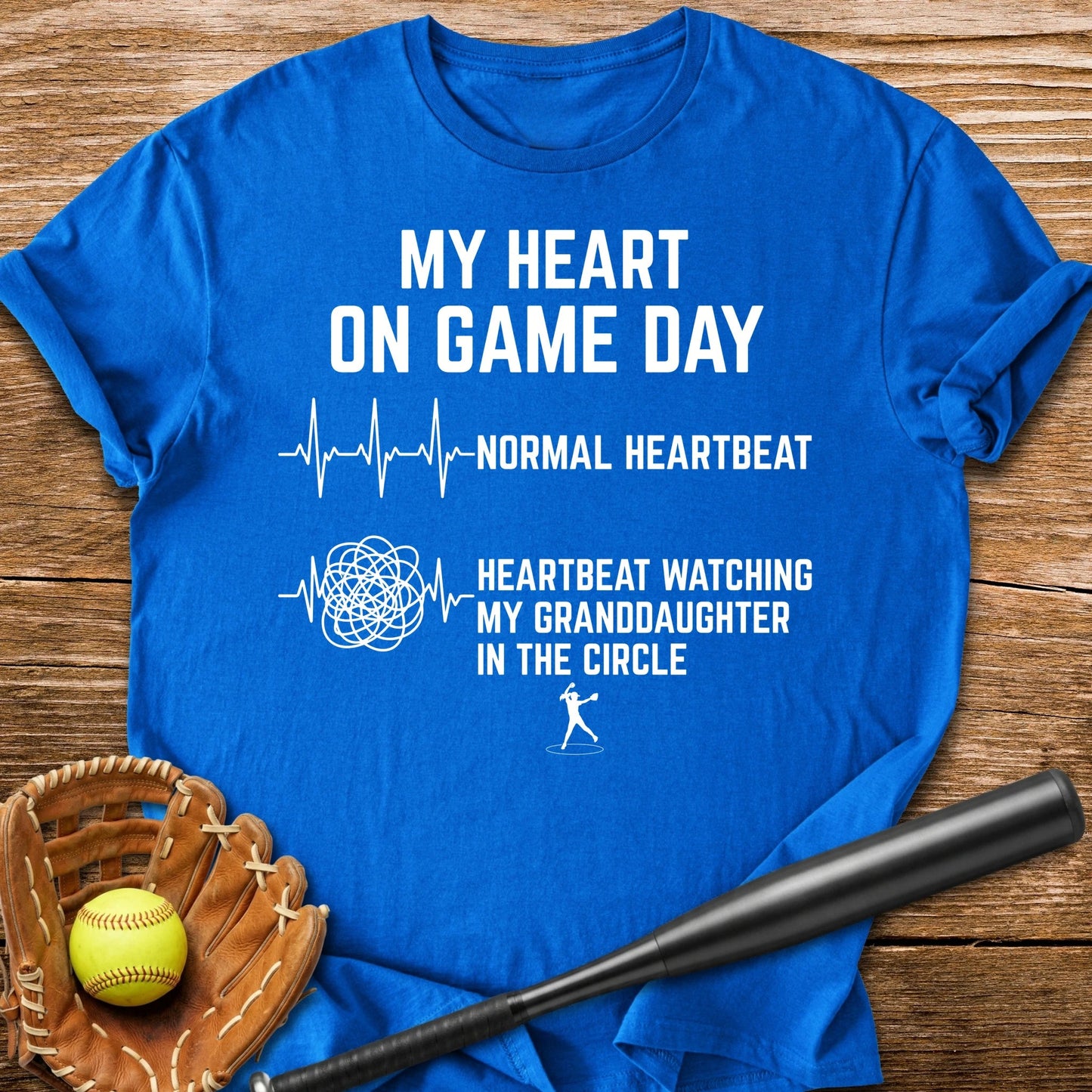 Granddaughter Circle Races My Heart - HomeRun PrintsT-Shirt