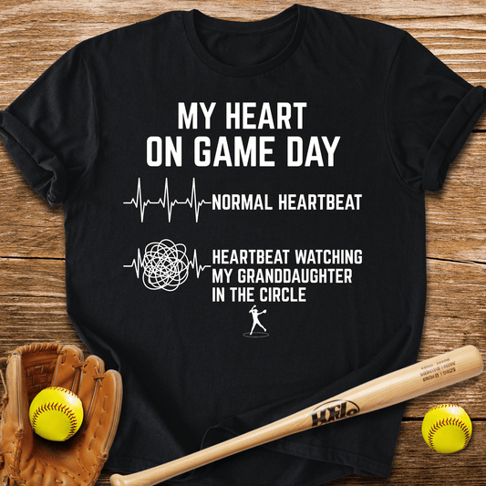 Granddaughter Circle Races My Heart T-Shirt - HomeRun PrintsT-Shirt