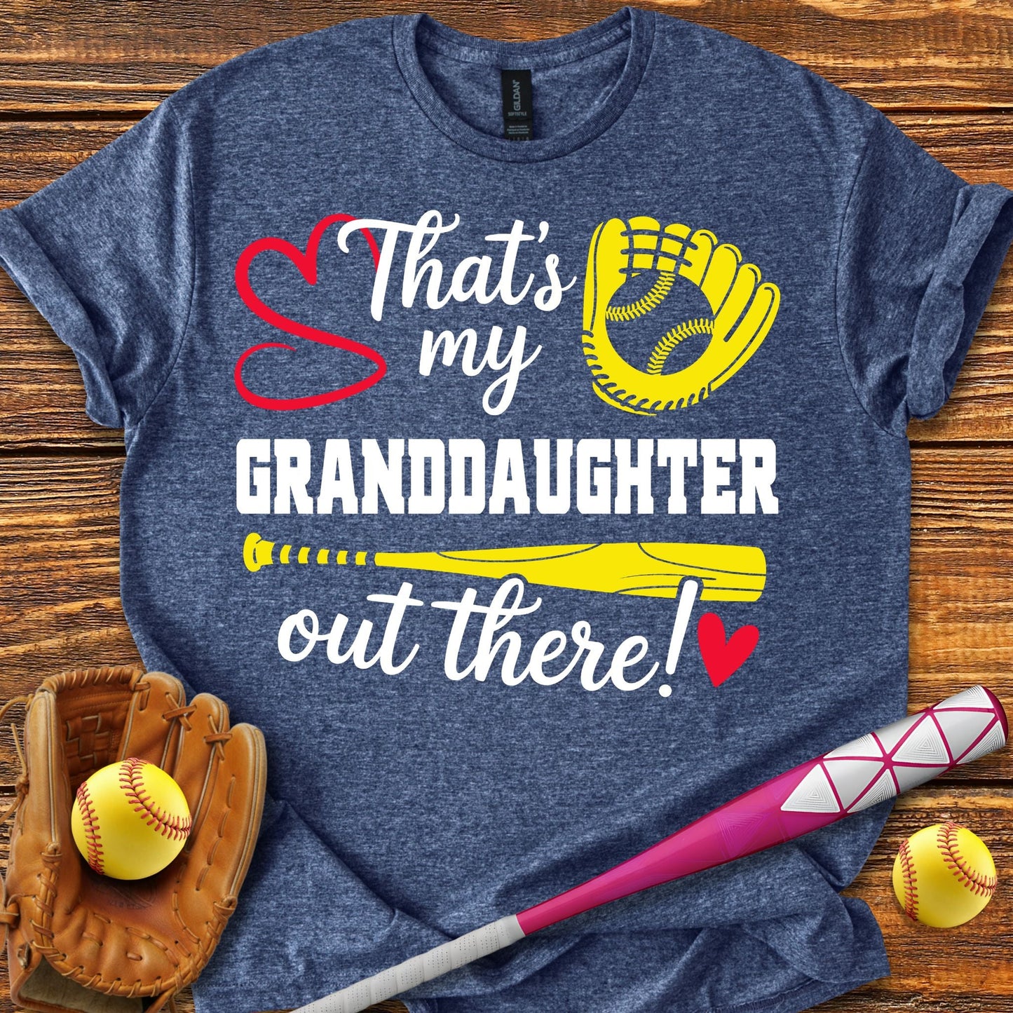 Granddaughter Out There Adult T-Shirt - HomeRun PrintsT-Shirt