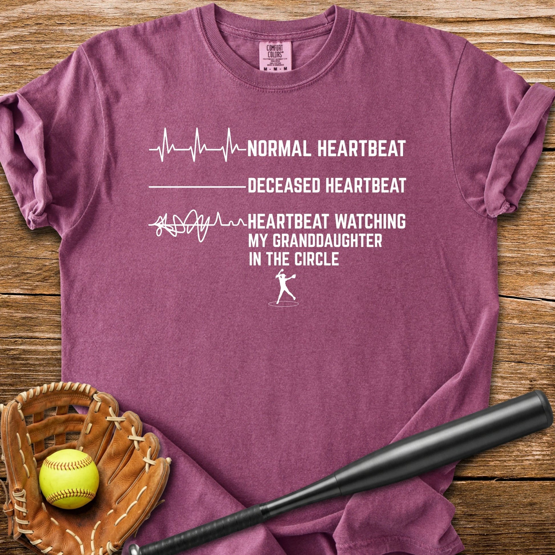 Granddaughter's Circle Flatlines Me - HomeRun PrintsComfort Colors