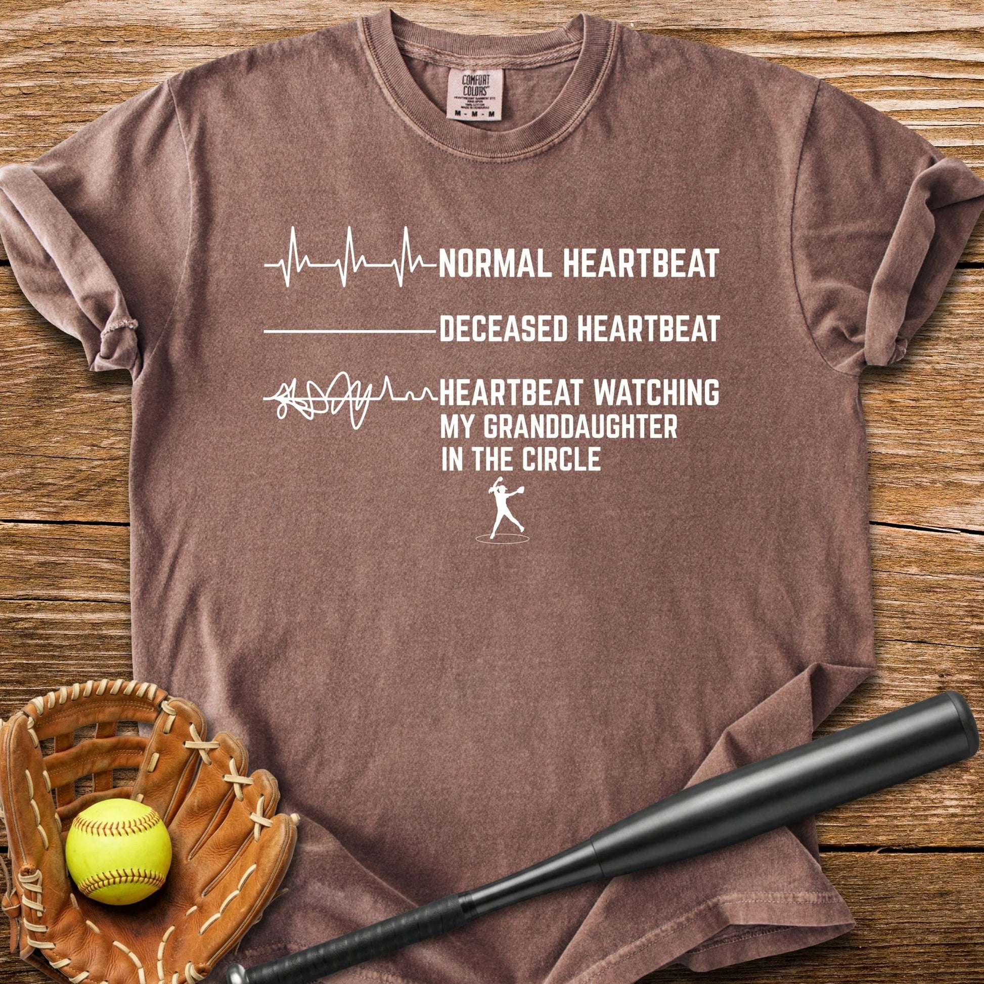Granddaughter's Circle Flatlines Me - HomeRun PrintsComfort Colors