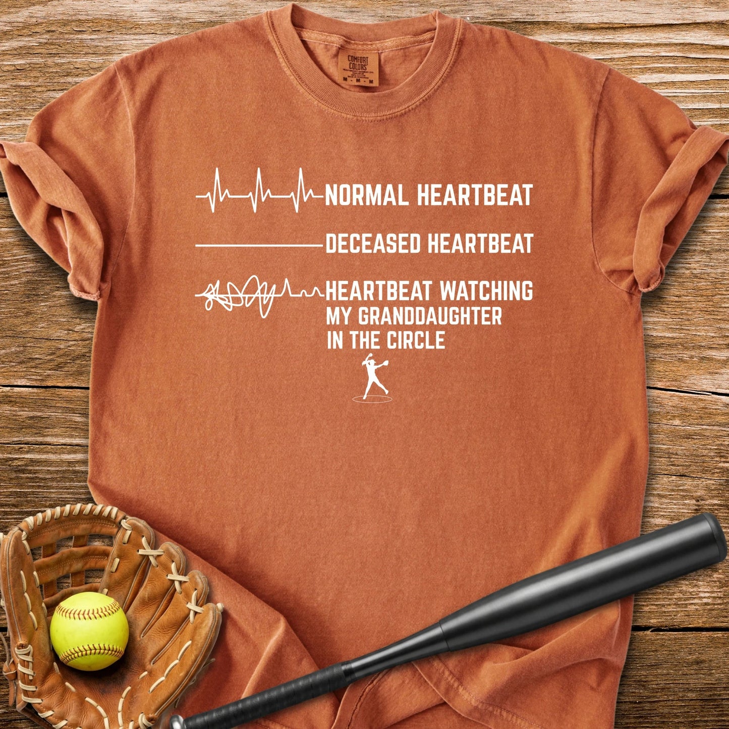 Granddaughter's Circle Flatlines Me - HomeRun PrintsComfort Colors