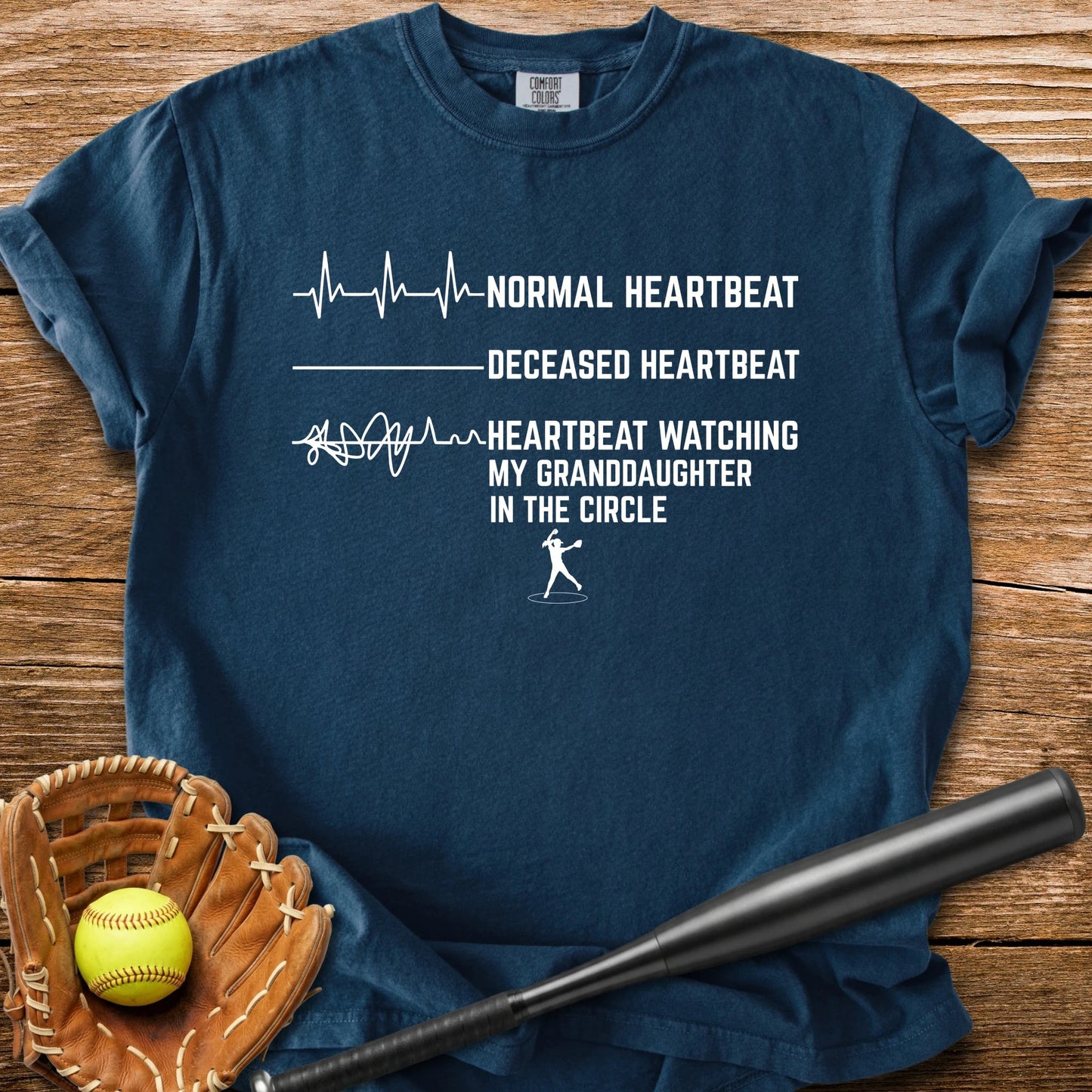 Granddaughter's Circle Flatlines Me - HomeRun PrintsComfort Colors