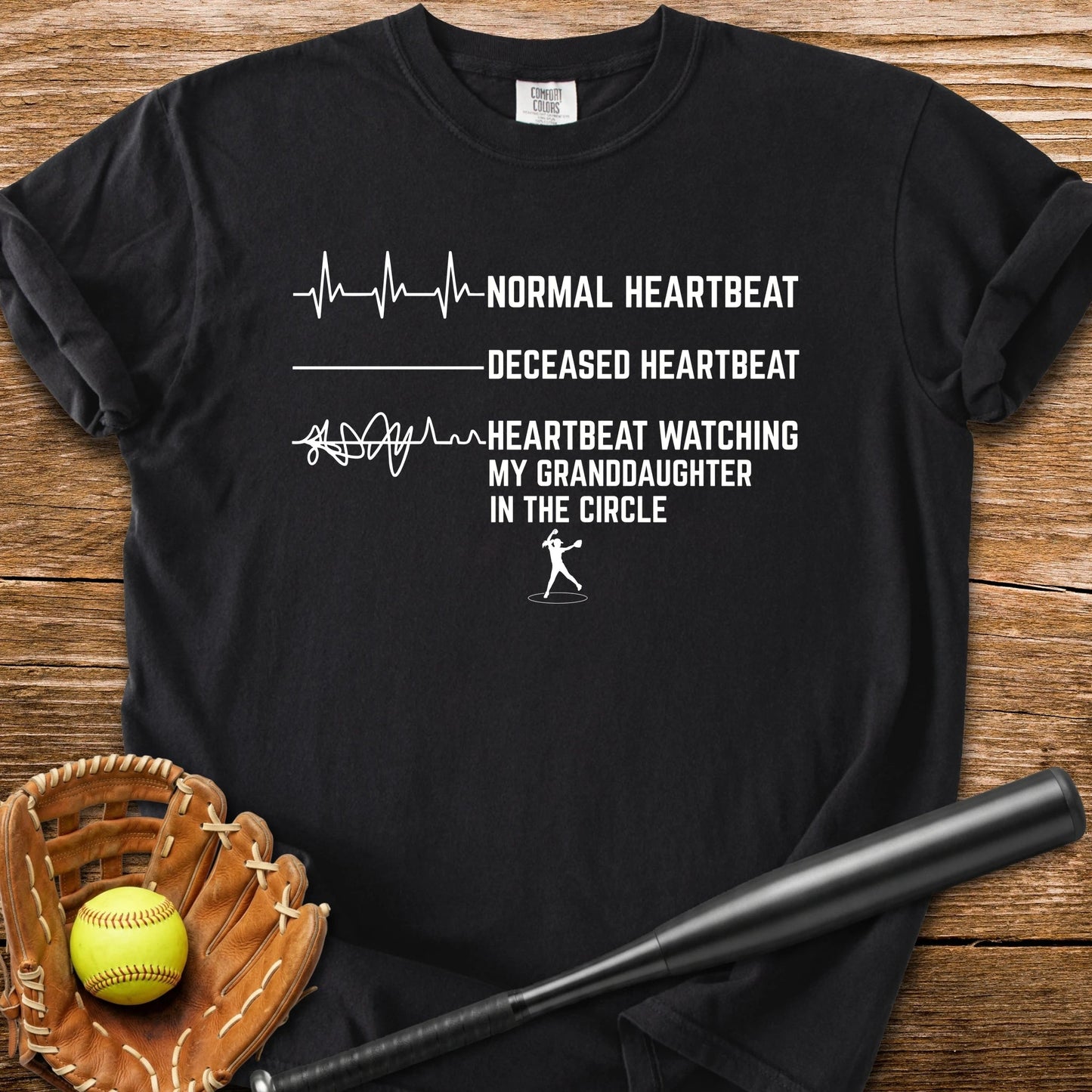Granddaughter's Circle Flatlines Me - HomeRun PrintsComfort Colors