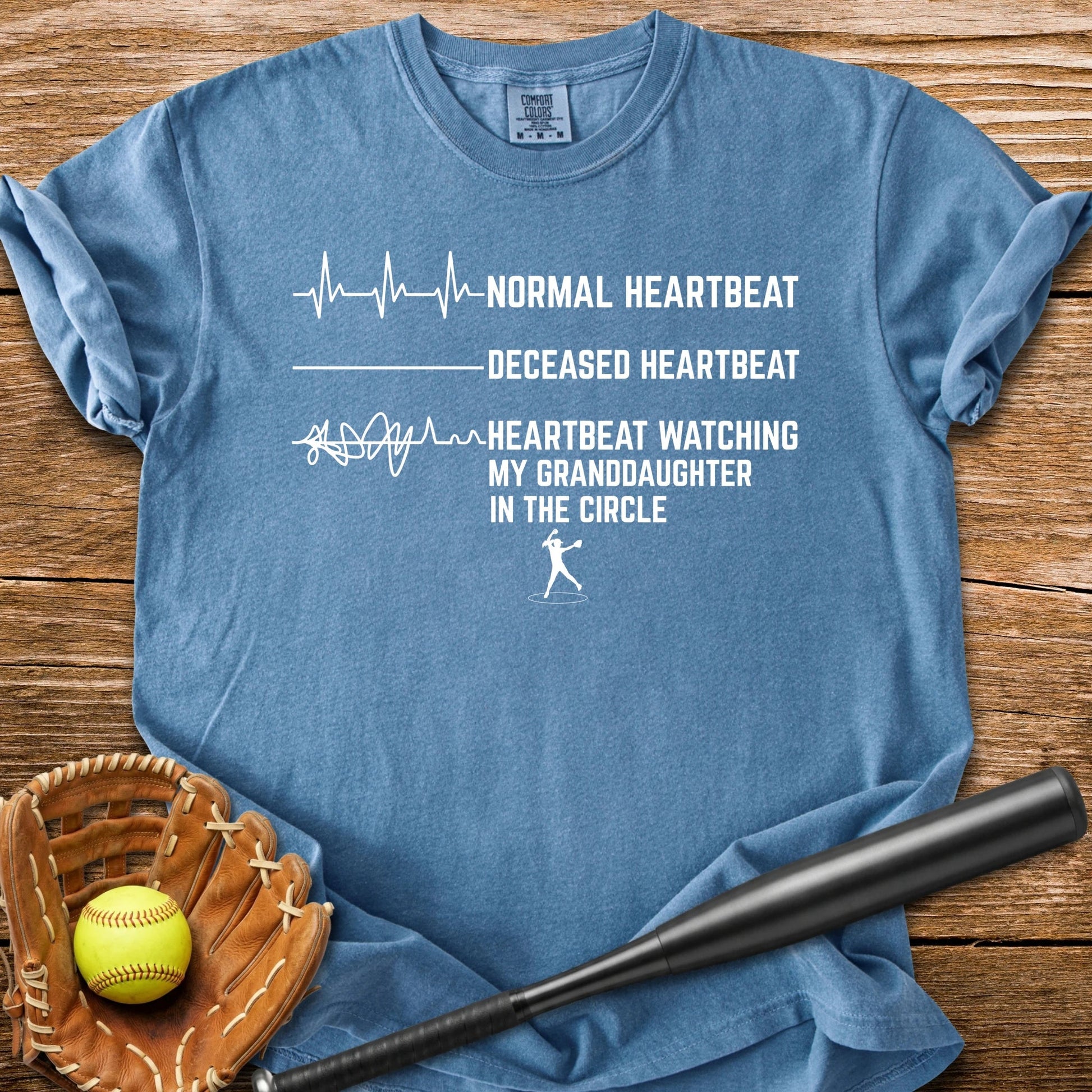 Granddaughter's Circle Flatlines Me - HomeRun PrintsComfort Colors