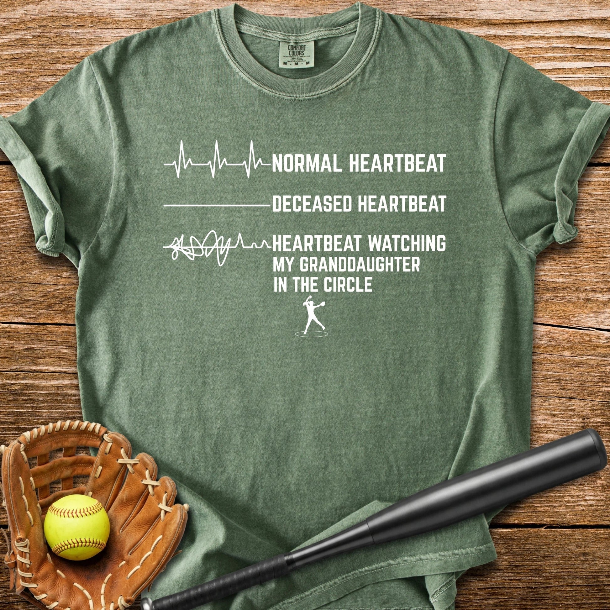 Granddaughter's Circle Flatlines Me - HomeRun PrintsComfort Colors