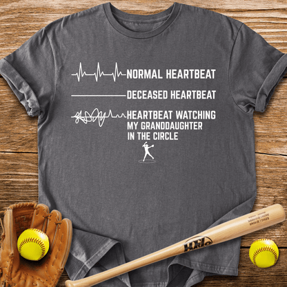 Granddaughter's Circle Flatlines Me T-Shirt - HomeRun PrintsT-Shirt