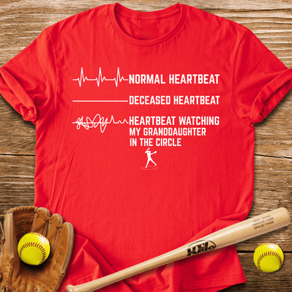Granddaughter's Circle Flatlines Me T-Shirt - HomeRun PrintsT-Shirt