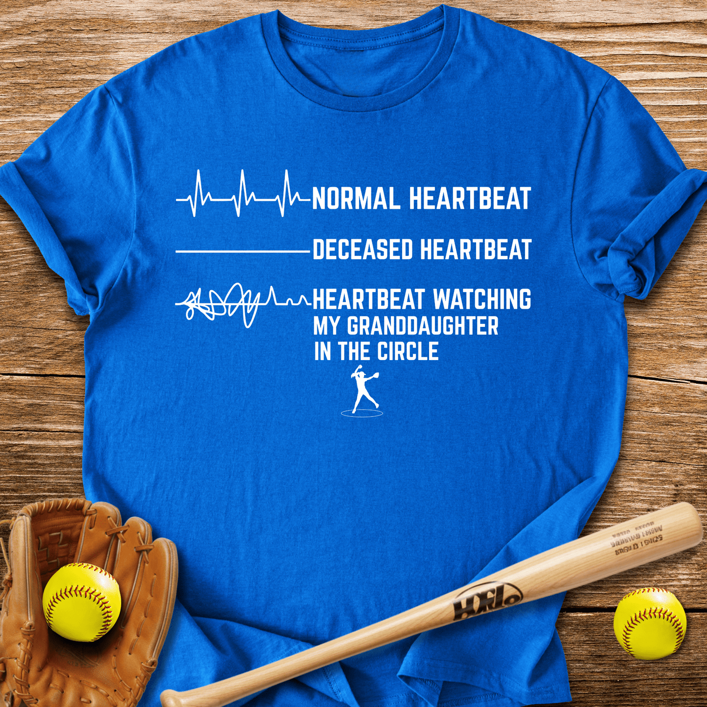 Granddaughter's Circle Flatlines Me T-Shirt - HomeRun PrintsT-Shirt