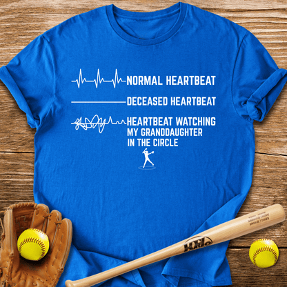 Granddaughter's Circle Flatlines Me T-Shirt - HomeRun PrintsT-Shirt
