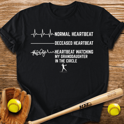 Granddaughter's Circle Flatlines Me T-Shirt - HomeRun PrintsT-Shirt
