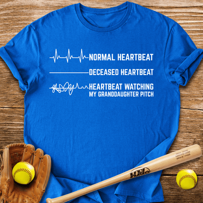 Granddaughter's Pitch Flatlines Me T-Shirt - HomeRun PrintsT-Shirt