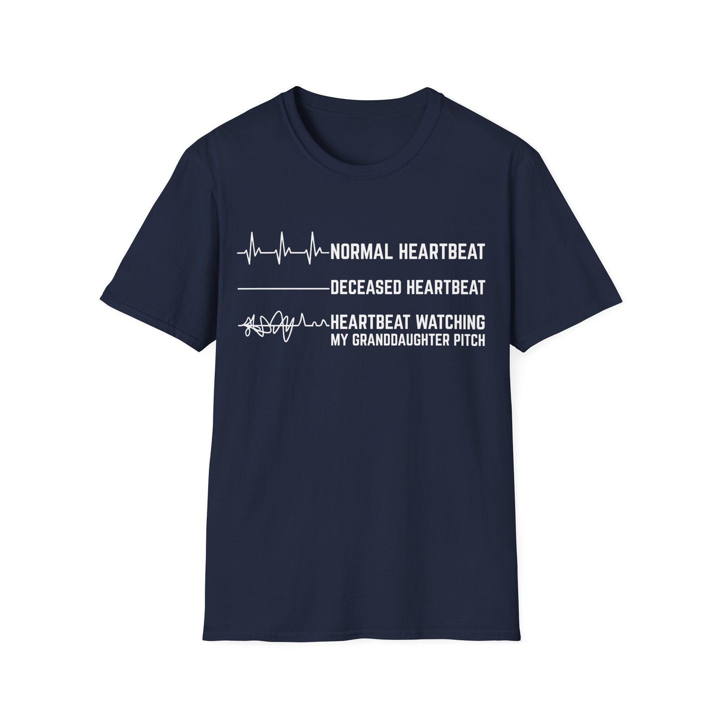 Granddaughter's Pitch Flatlines Me T-Shirt - HomeRun PrintsT-Shirt