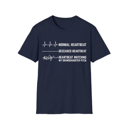 Granddaughter's Pitch Flatlines Me T-Shirt - HomeRun PrintsT-Shirt