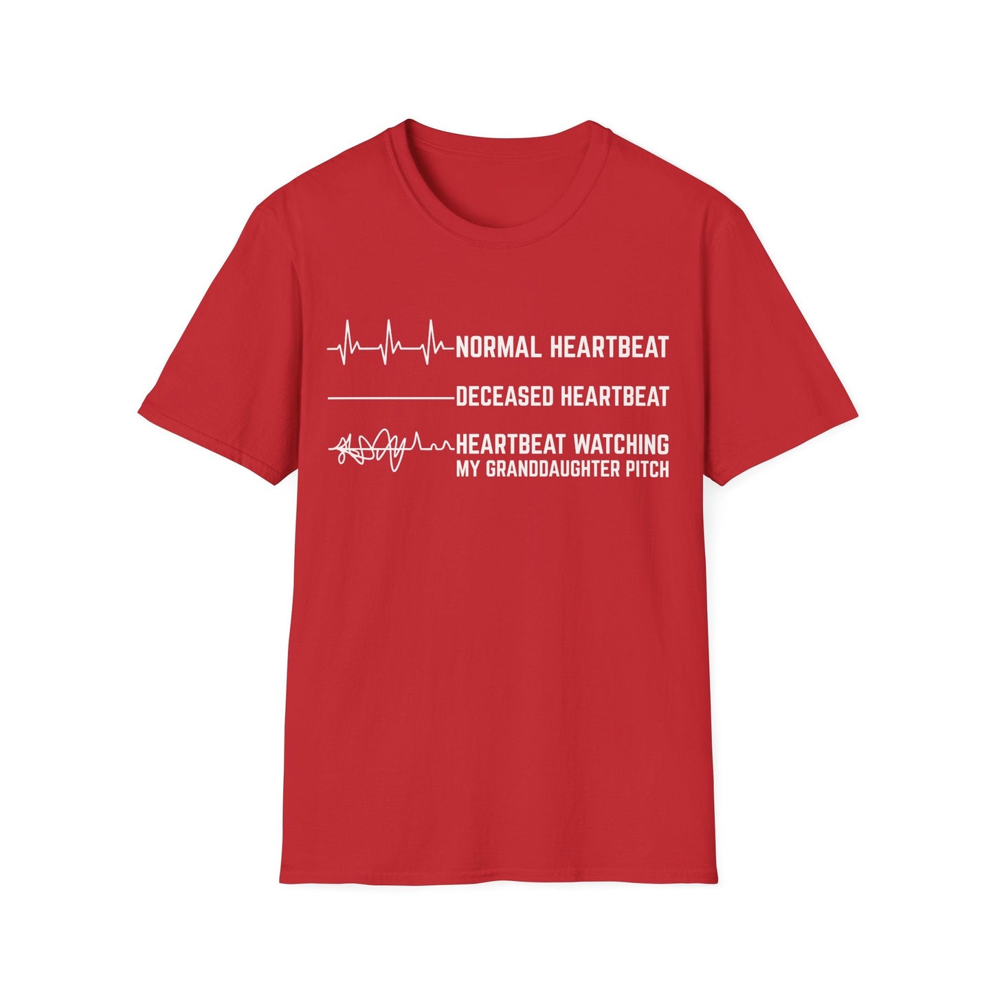 Granddaughter's Pitch Flatlines Me T-Shirt - HomeRun PrintsT-Shirt