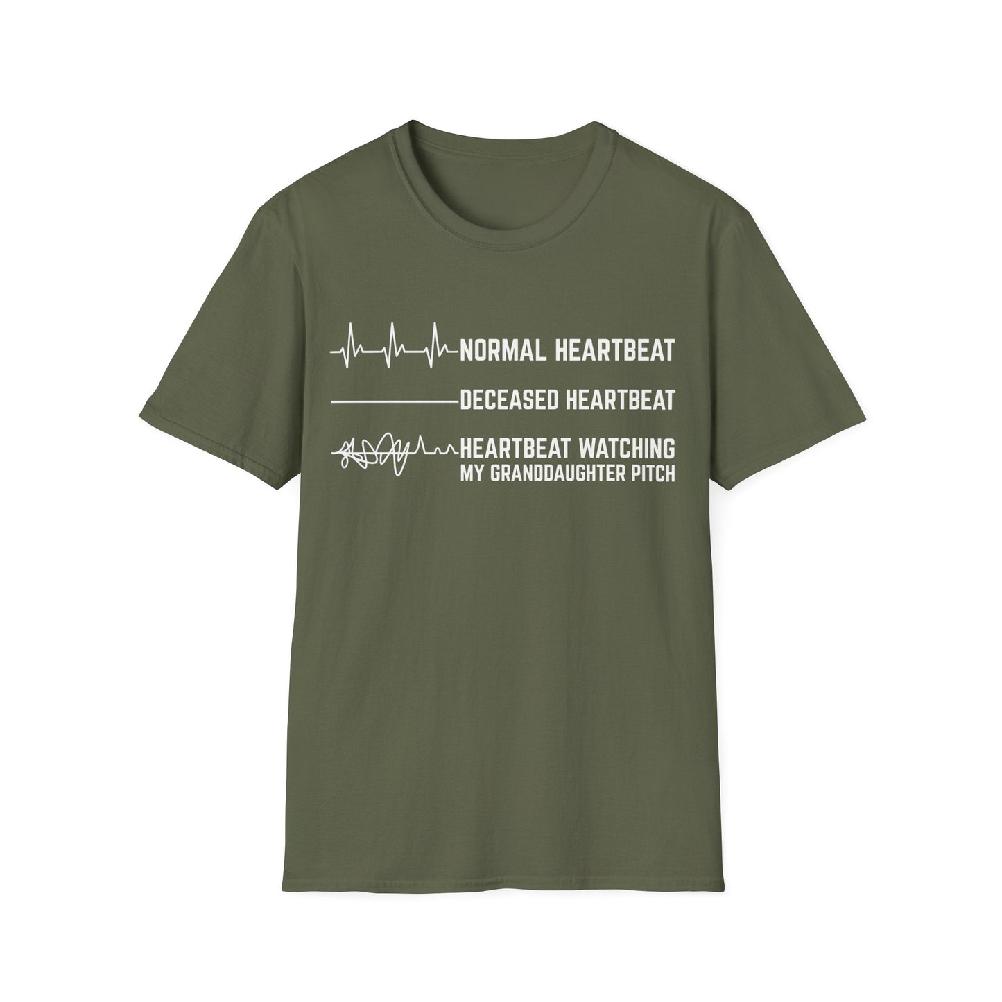 Granddaughter's Pitch Flatlines Me T-Shirt - HomeRun PrintsT-Shirt