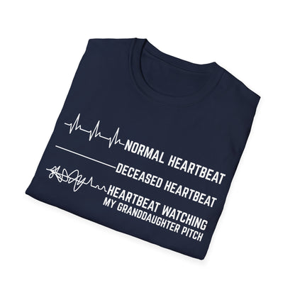 Granddaughter's Pitch Flatlines Me T-Shirt - HomeRun PrintsT-Shirt