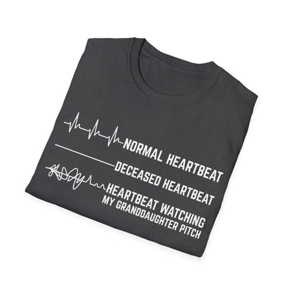 Granddaughter's Pitch Flatlines Me T-Shirt - HomeRun PrintsT-Shirt