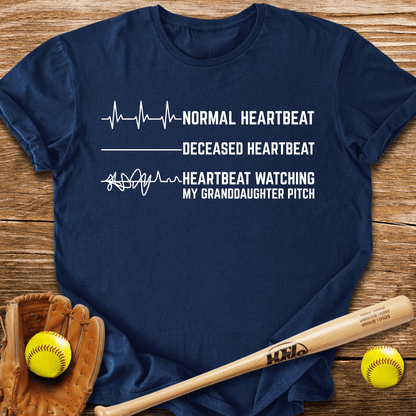 Granddaughter's Pitch Flatlines Me T-Shirt - HomeRun PrintsT-Shirt