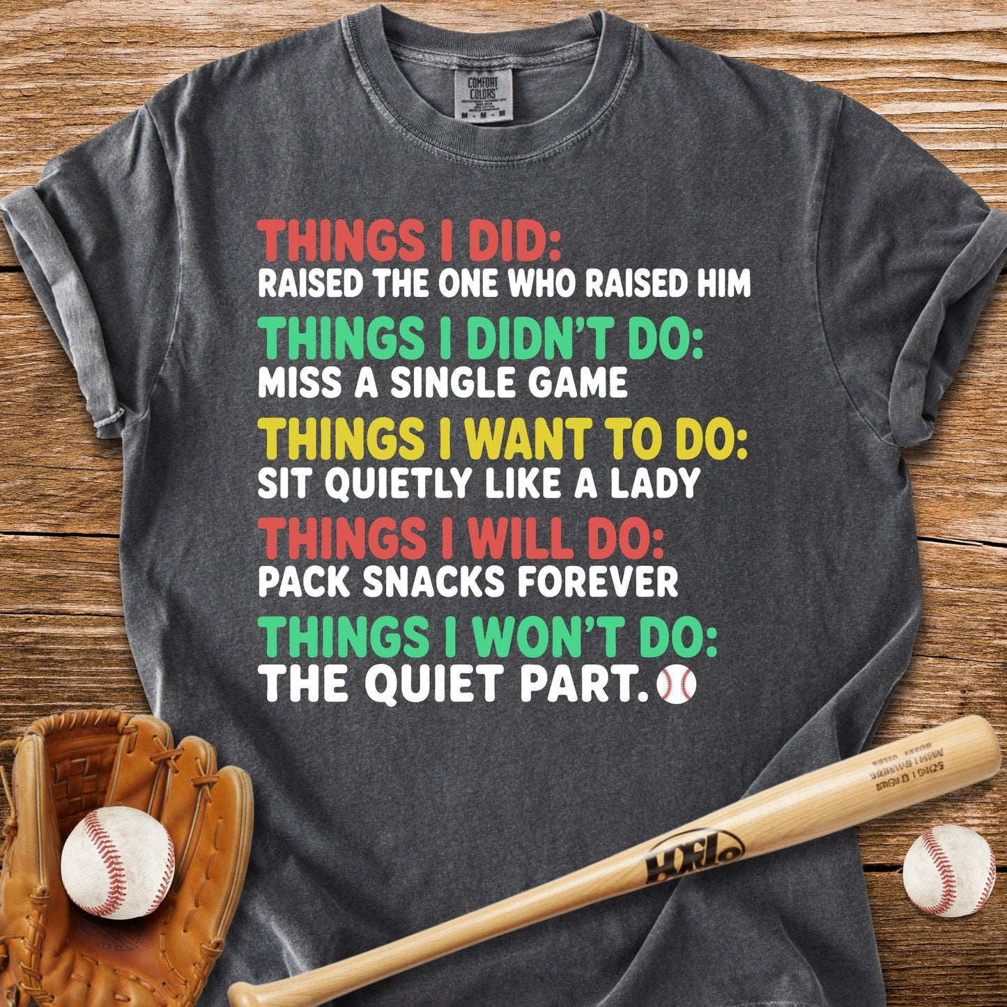 Grandma Won't Stay Quiet T-Shirt - HomeRun PrintsComfort Colors