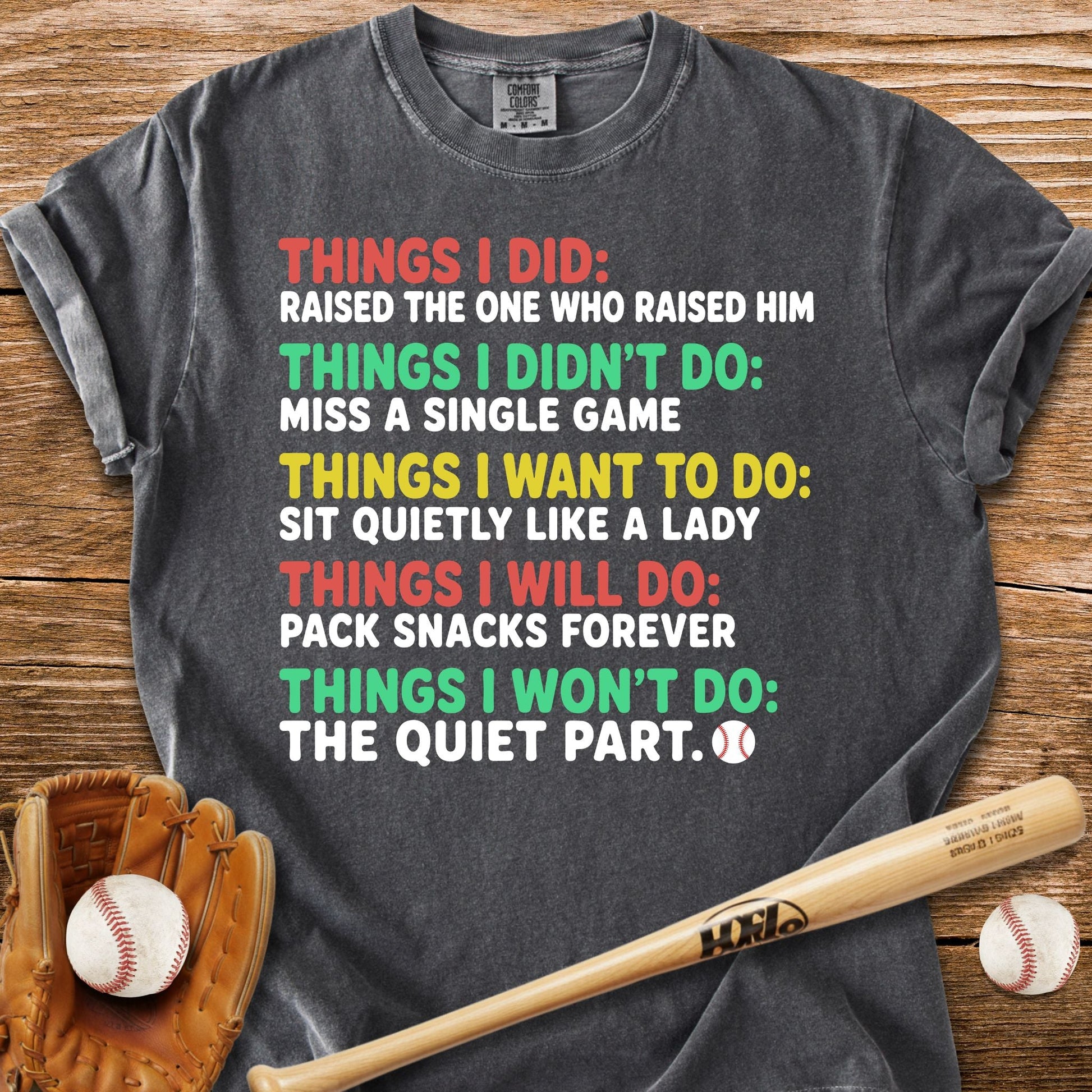 Grandma Won't Stay Quiet T-Shirt - HomeRun PrintsComfort Colors