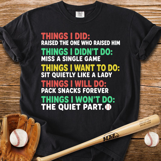 Grandma Won't Stay Quiet T-Shirt - HomeRun PrintsComfort Colors