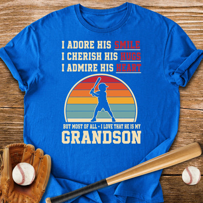 Grandma's Baseball Heart - HomeRun PrintsT-Shirt
