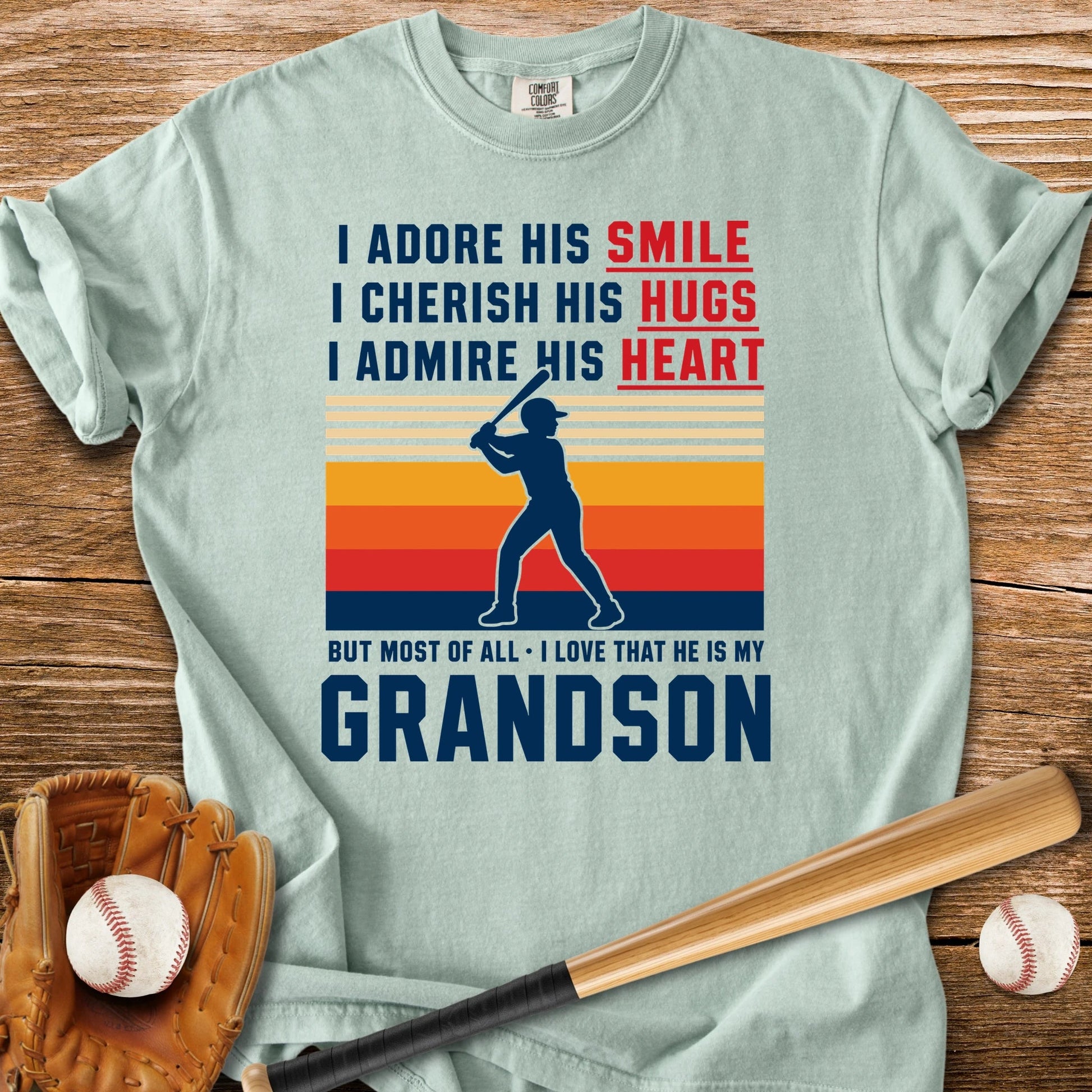 Grandma's Baseball Heart - HomeRun PrintsComfort Colors