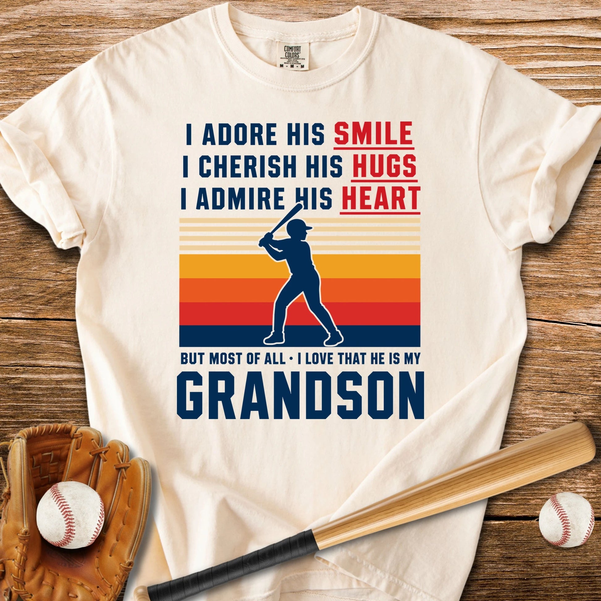 Grandma's Baseball Heart - HomeRun PrintsComfort Colors