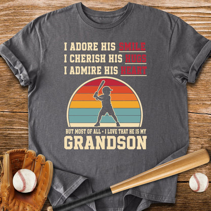 Grandma's Baseball Heart - HomeRun PrintsT-Shirt