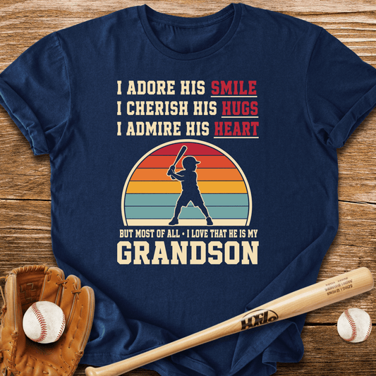 Grandma's Baseball Heart T-Shirt - HomeRun PrintsT-Shirt