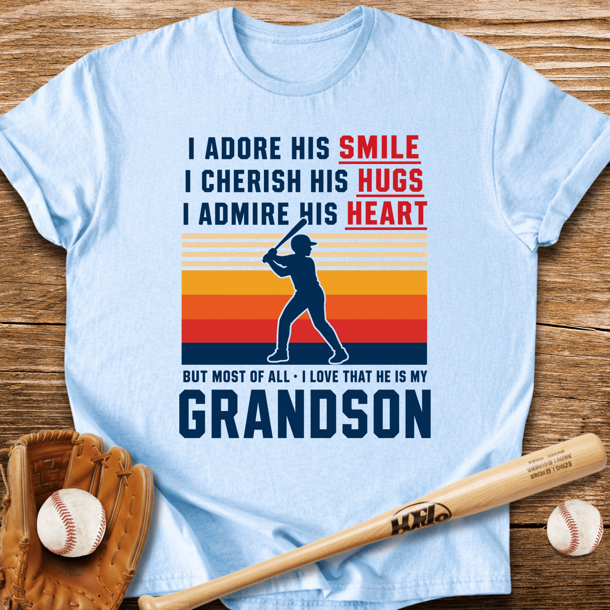 Grandma's Baseball Heart T-Shirt - HomeRun PrintsT-Shirt