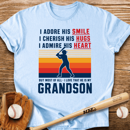 Grandma's Baseball Heart T-Shirt - HomeRun PrintsT-Shirt