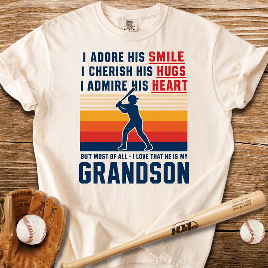 Grandma's Baseball Heart T-Shirt - HomeRun PrintsComfort Colors