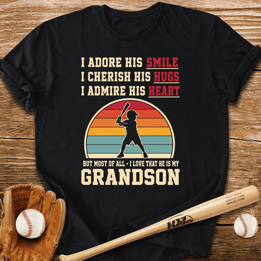 Grandma's Baseball Heart T-Shirt - HomeRun PrintsT-Shirt