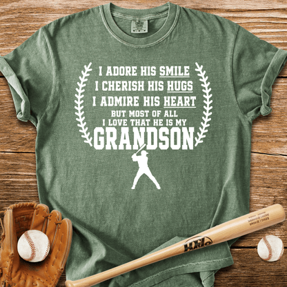 Grandma's Baseball Heart T-Shirt - HomeRun PrintsComfort Colors