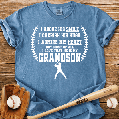 Grandma's Baseball Heart T-Shirt - HomeRun PrintsComfort Colors