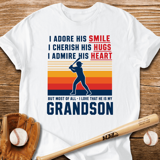 Grandma's Baseball Heart T-Shirt - HomeRun PrintsT-Shirt
