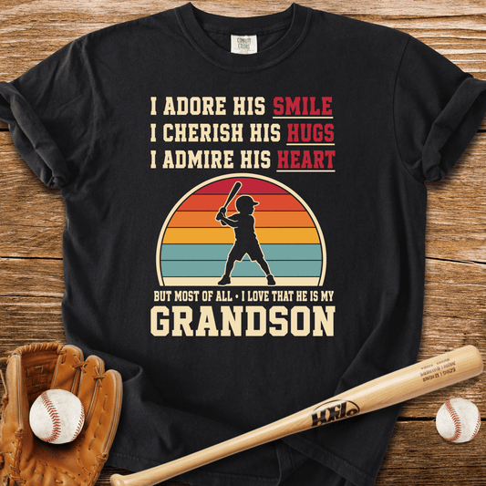 Grandma's Baseball Heart T-Shirt - HomeRun PrintsComfort Colors