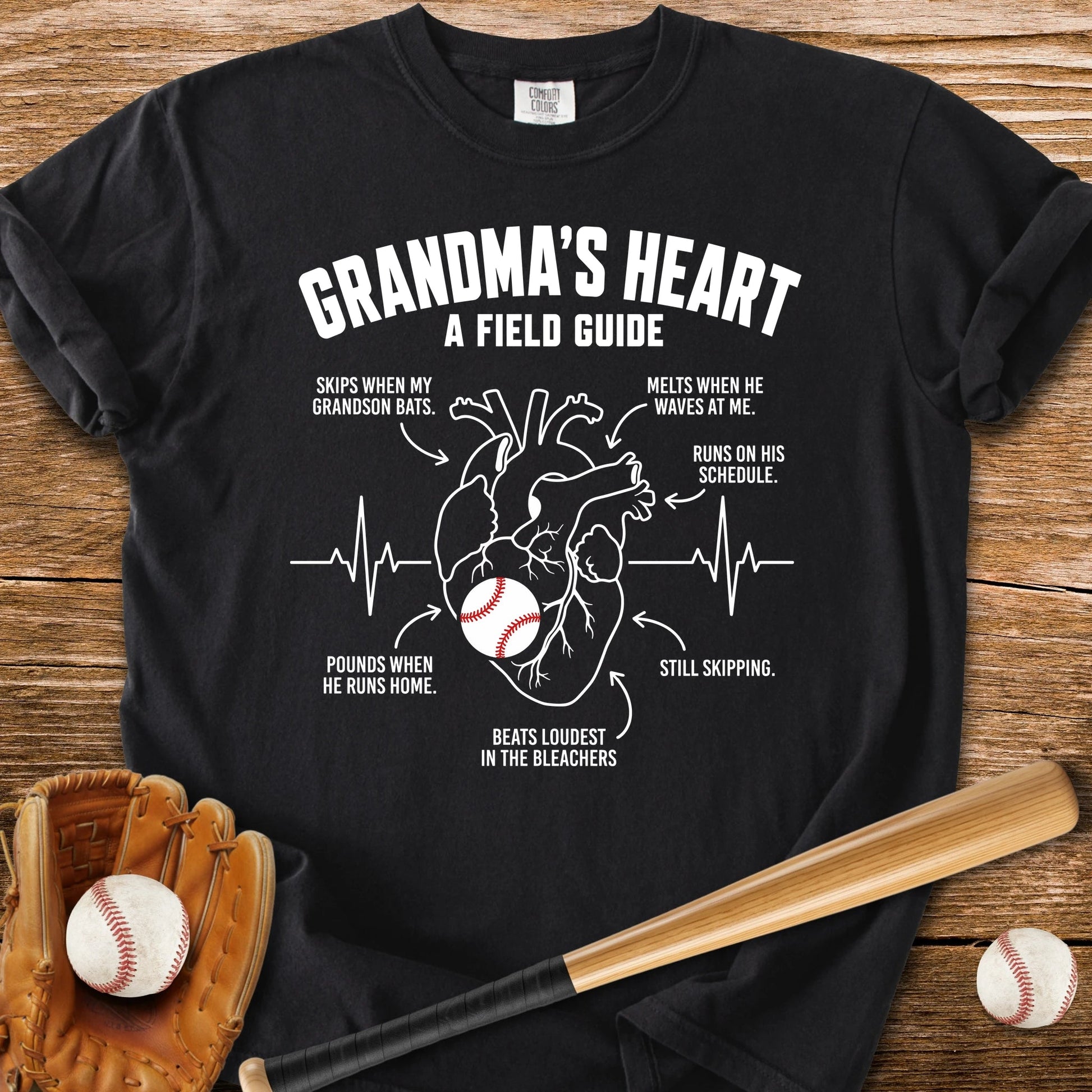 Grandma's Heart Field - HomeRun PrintsComfort Colors