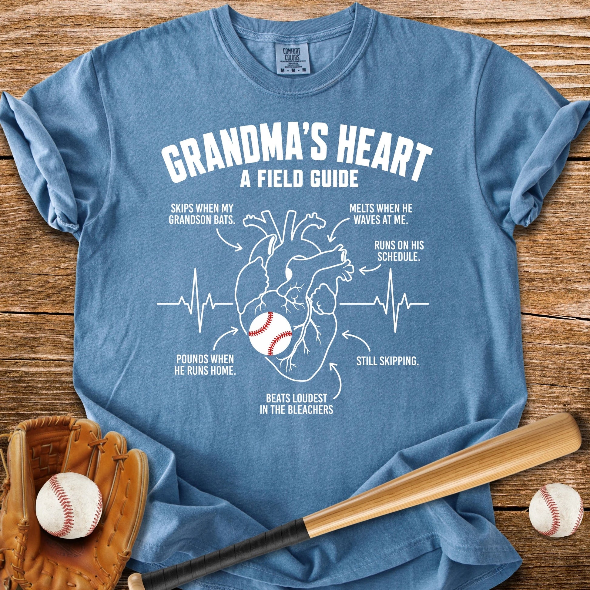Grandma's Heart Field - HomeRun PrintsComfort Colors