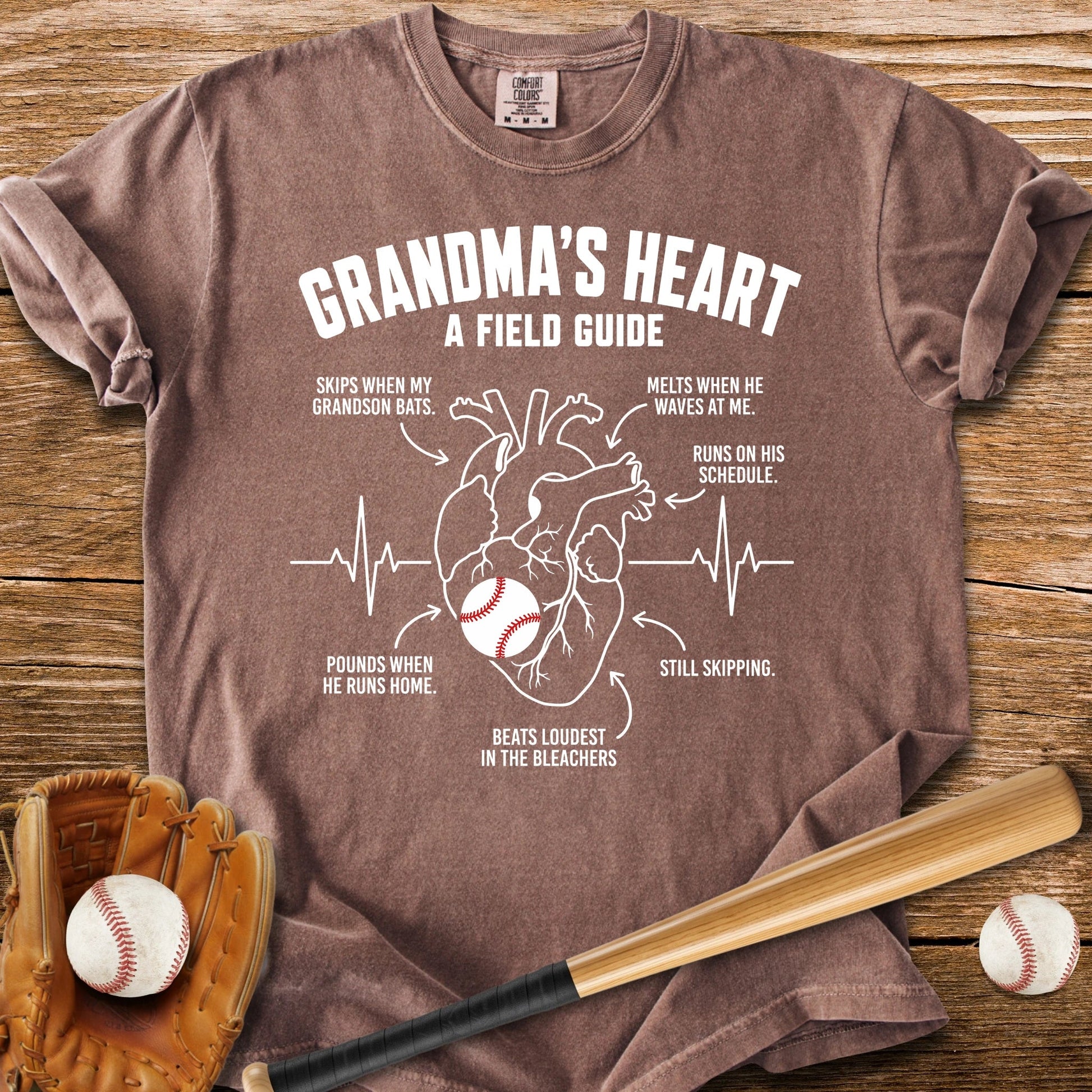 Grandma's Heart Field - HomeRun PrintsComfort Colors