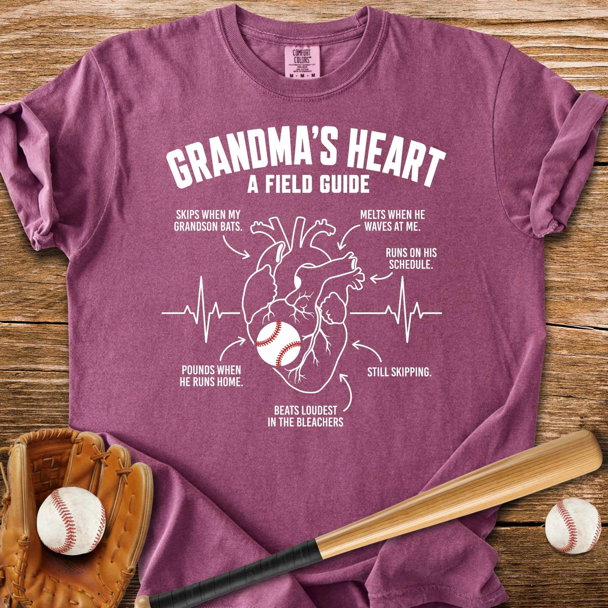 Grandma's Heart Field - HomeRun PrintsComfort Colors