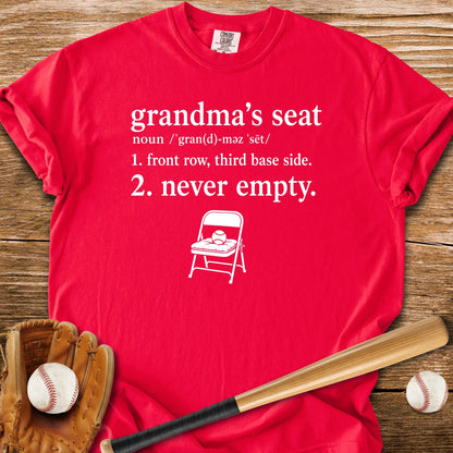 Grandma's Seat Never Empty - HomeRun PrintsComfort Colors