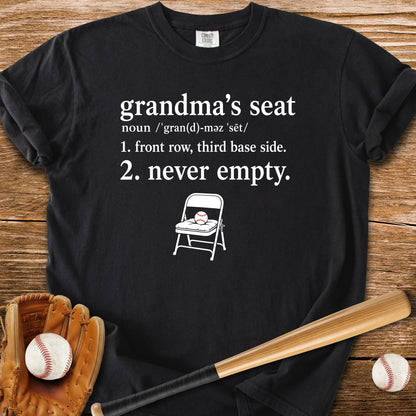 Grandma's Seat Never Empty - HomeRun PrintsComfort Colors