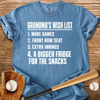 Grandma's Wish List - HomeRun PrintsComfort Colors